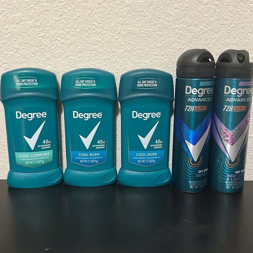 Degree Deodorant Set of 5